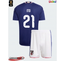 Japonia Hiroki Ito #21 Koszulka Podstawowa dzieci MŚ 2026 Krótki Rękaw (+ krótkie spodenki)